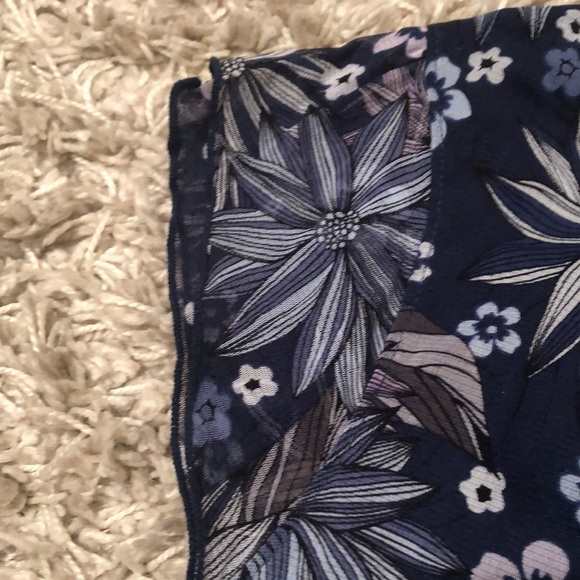 Flowery, stretchy, short sleeve blouse with tie in back, sOliver, Eur42/US12, - Picture 5 of 12